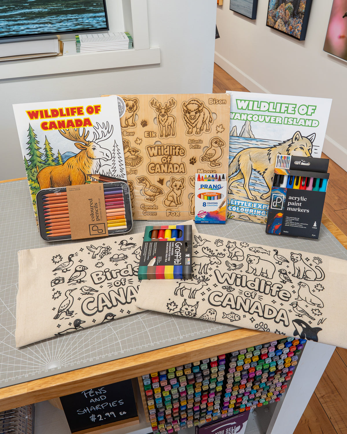 Canadian Wildlife Colouring Kit
